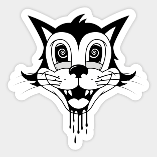 Retro Cat / Trippy Eyes Sticker